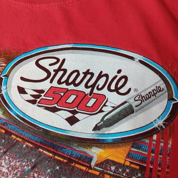 NASCAR Bristol Motor Speedway Sharpie 500 2007 Race 3XL T Shirt Red Auto RacingG - Picture 7 of 13